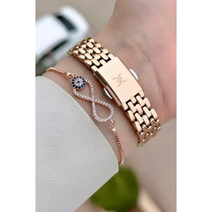Rose Renk 24 mm Hediye Paketli Kadın Kol Saati