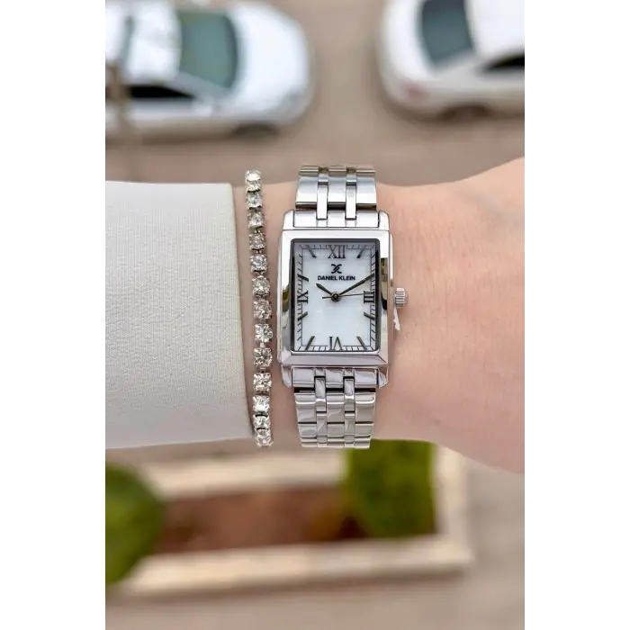 Gümüş Renk 22 mm Kadın Kol Saati