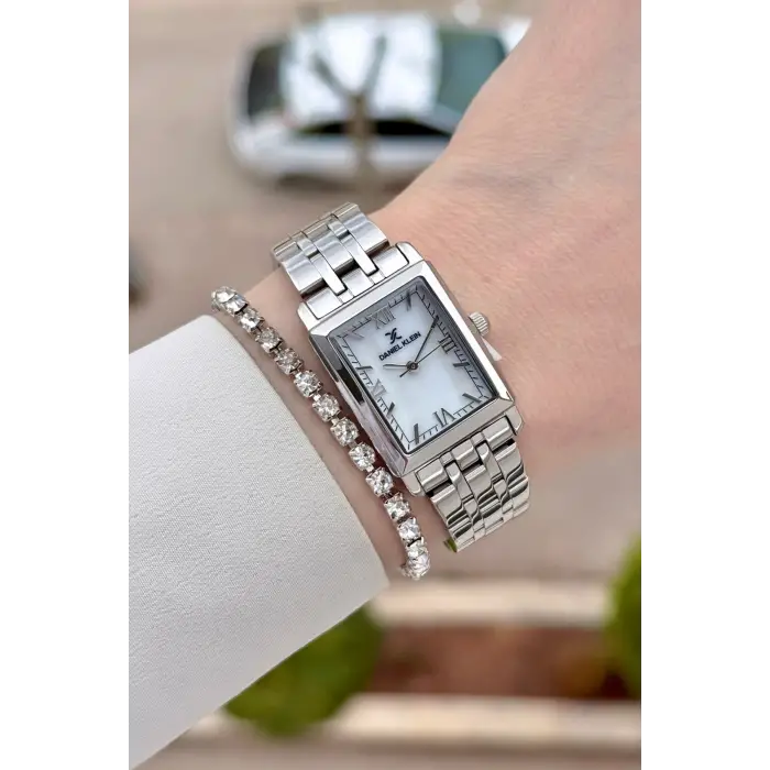 Gümüş Renk 22 mm Kadın Kol Saati