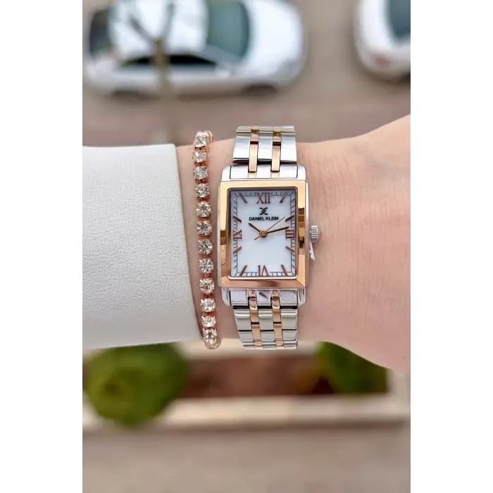 Rose Gümüş Renk 22 mm Kadın Kol Saati