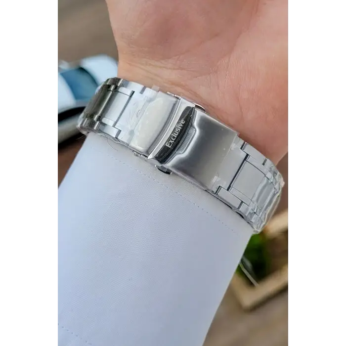 Gümüş Renk 44 Mm Hediye Paketli İç Göstergeleri Aktif Erkek Kol Saati