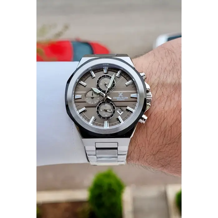 Kadranı Kahverengi Kordonu Gümüş Renk 44 Mm İç Göstergeleri Aktif Erkek Kol Saati