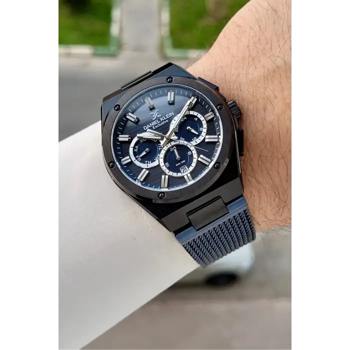 Kasası Siyah Kordonu Lacivert Renk 42 Mm Hediye Paketli Erkek Kol Saati