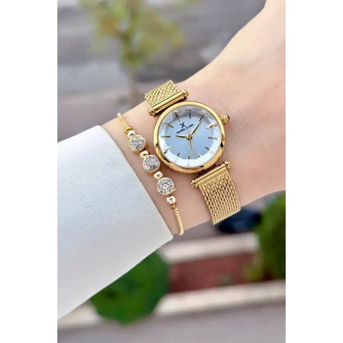 Gold Renk 26 Mm Hediye Paketli Kadın Kol Saati