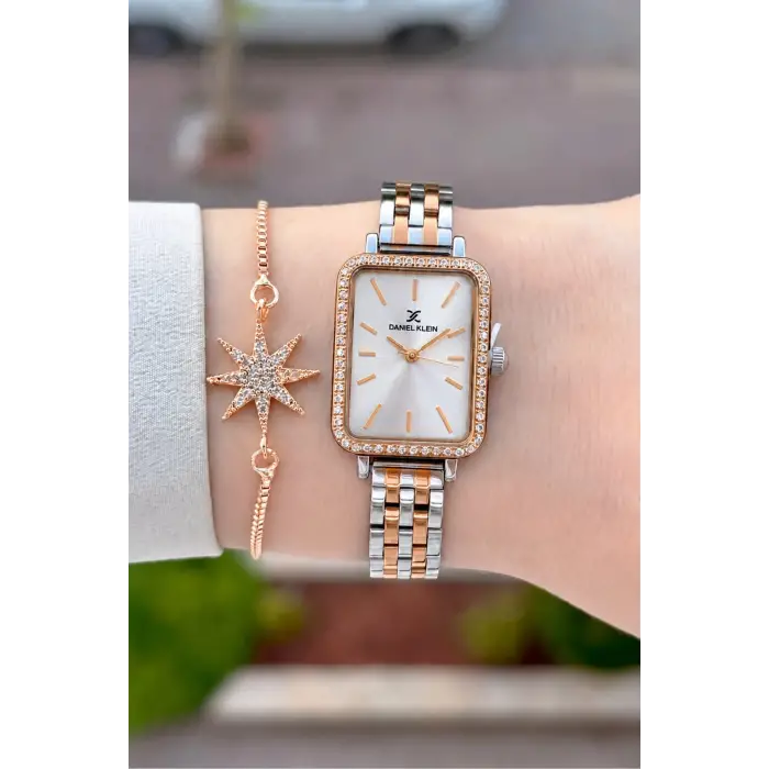 Rose Gümüş Renk Hediye Paketli 21 Mm Kadın Kol Saati