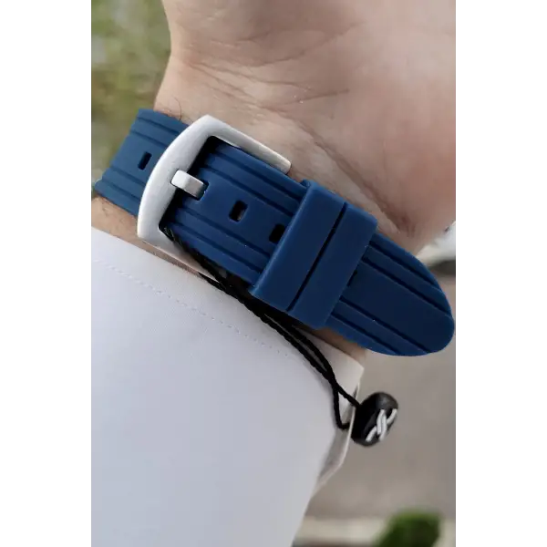 Daniel Klein DKISTE789 Lacivert Gümüş Renk İç Göstergeleri Aktif Erkek Kol Saati