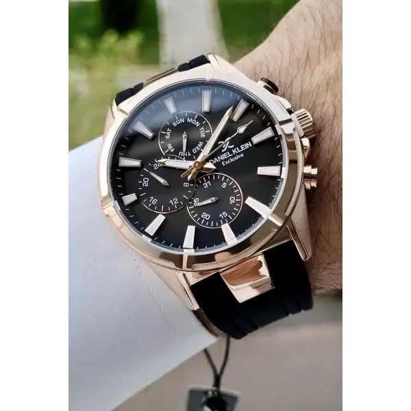 Daniel Klein DKISTE791 Siyah Rose Renk İç Göstergeleri Aktif Erkek Kol Saati