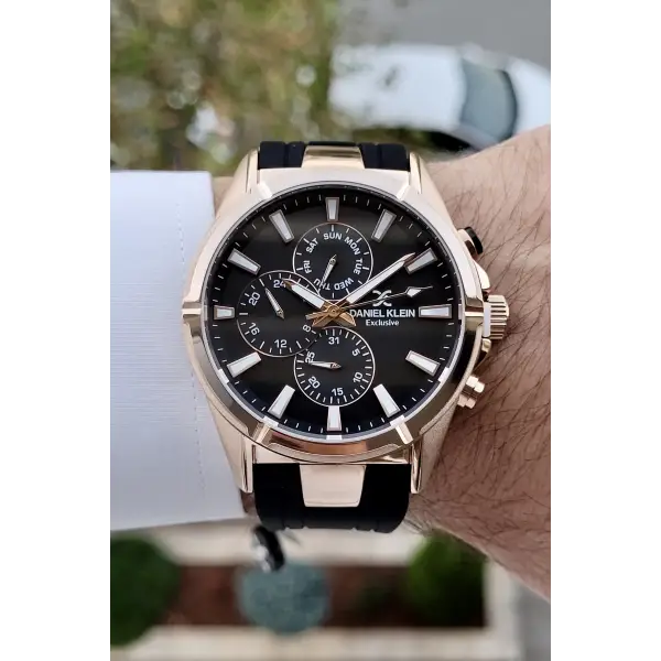 Daniel Klein DKISTE791 Siyah Rose Renk İç Göstergeleri Aktif Erkek Kol Saati