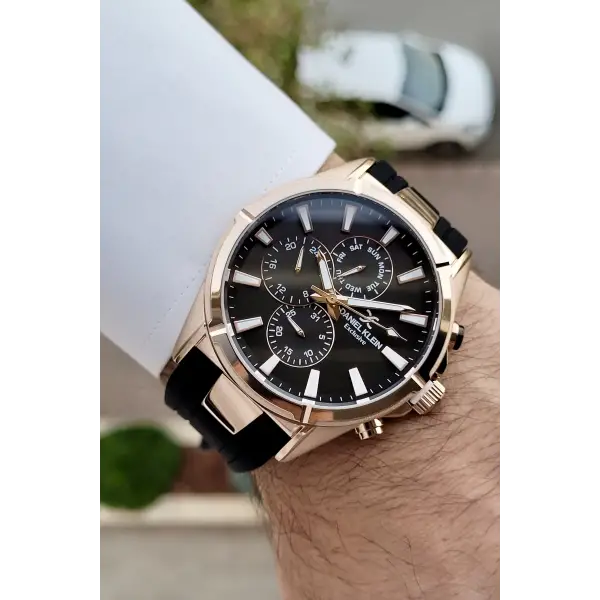 Daniel Klein DKISTE791 Siyah Rose Renk İç Göstergeleri Aktif Erkek Kol Saati