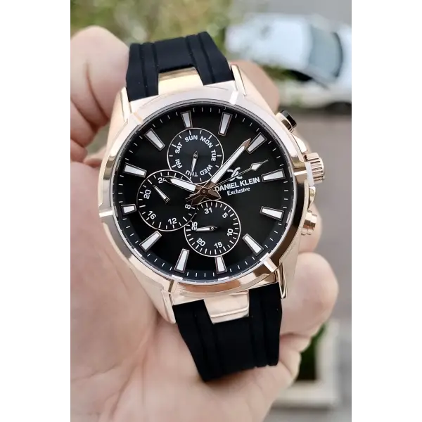 Daniel Klein DKISTE791 Siyah Rose Renk İç Göstergeleri Aktif Erkek Kol Saati
