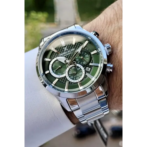 Daniel Klein DKISTE781 Kadranı Yeşil Renk İç Göstergeleri Aktif Erkek Kol Saati