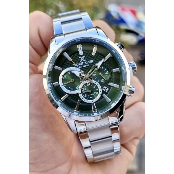 Daniel Klein DKISTE781 Kadranı Yeşil Renk İç Göstergeleri Aktif Erkek Kol Saati
