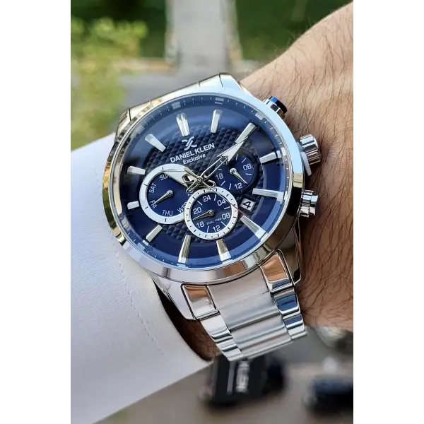 Daniel Klein DKISTE780 Kadranı Laciverrt Renk İç Göstergeleri Aktif Erkek Kol Saati