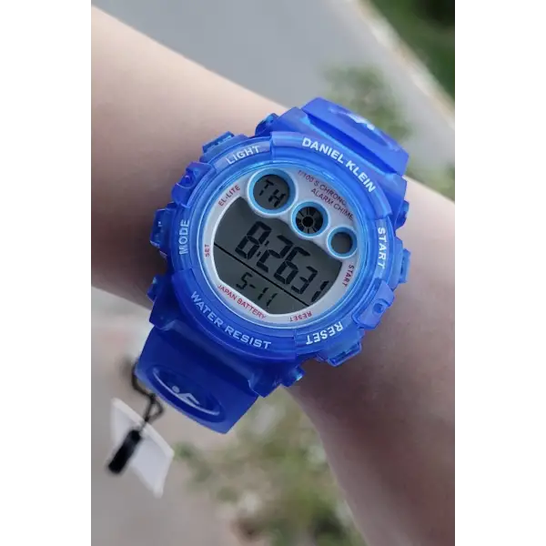 Daniel Klein DKISTE819 Mavi Renk 6 Farklı Işıklı 5 Atm Çocuk Kol Saati