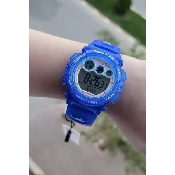 Daniel Klein DKISTE819 Mavi Renk 6 Farklı Işıklı 5 Atm Çocuk Kol Saati