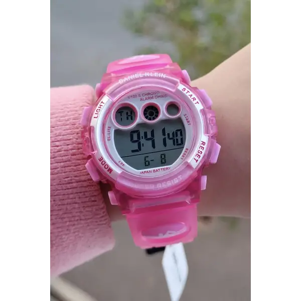 Daniel Klein DKISTE820 Pembe Renk 6 Farklı Işıklı 5 Atm Çocuk Kol Saati