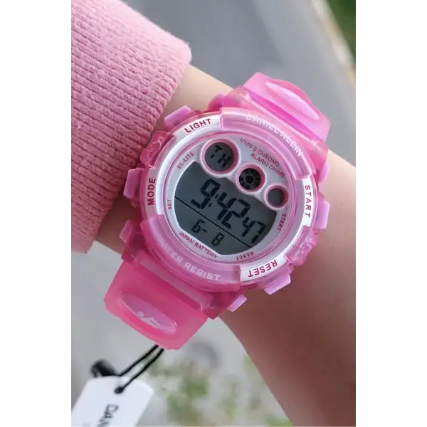 Daniel Klein DKISTE820 Pembe Renk 6 Farklı Işıklı 5 Atm Çocuk Kol Saati