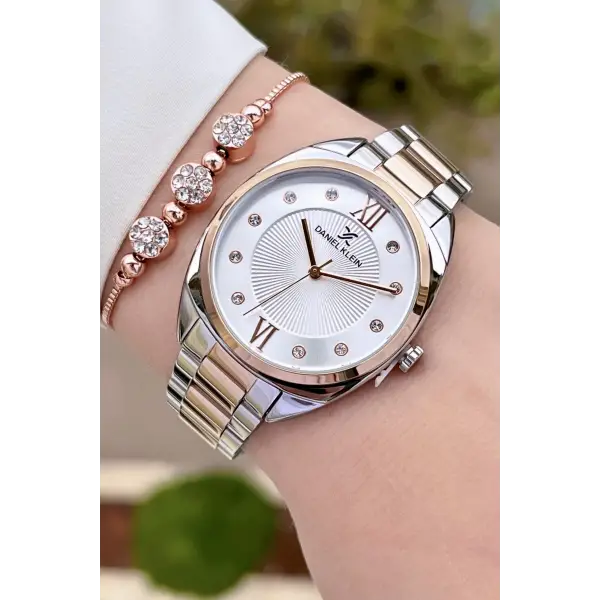 Daniel Klein DKISTE886 Rose Gümüş Renk Kadın Kol Saati ve Bileklik