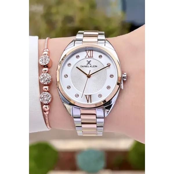 Daniel Klein DKISTE886 Rose Gümüş Renk Kadın Kol Saati ve Bileklik