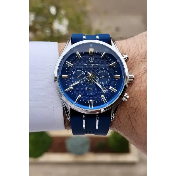 David Guner DGISTE66 Kasası Gümüş Kordonu Lacivert Renk İç Göstergeleri Aktif