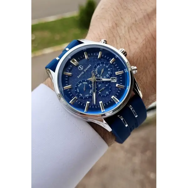 David Guner DGISTE66 Kasası Gümüş Kordonu Lacivert Renk İç Göstergeleri Aktif