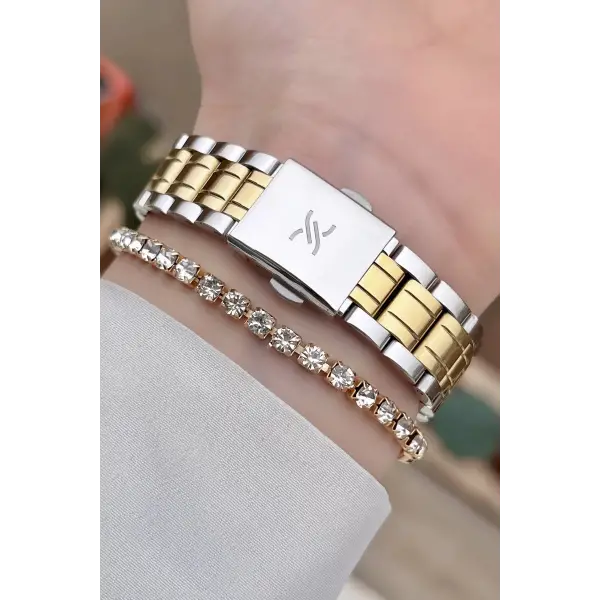 Daniel Klein DKISTE930 Kadranı Gümüş Kordonu Gold Gümüş Renk Kadın Kol Saati ve Bileklik