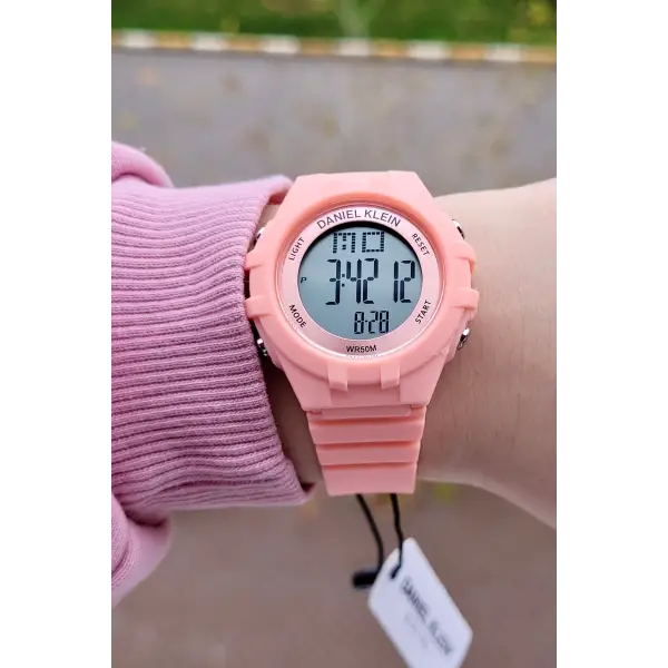 Daniel Klein DKISTE937 Pembe Renk 7 Farklı Işıklı, Alarmlı, Kronometreli Kız Çocuk Kol Saati