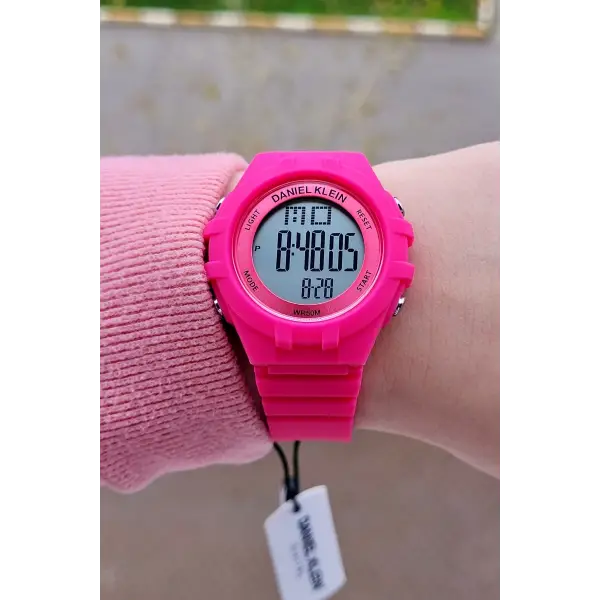 Daniel Klein DKISTE938 Fuşya Renk 7 Farklı Işıklı, Alarmlı, Kronometreli Kız Çocuk Kol Saati (5-12 Yaş)