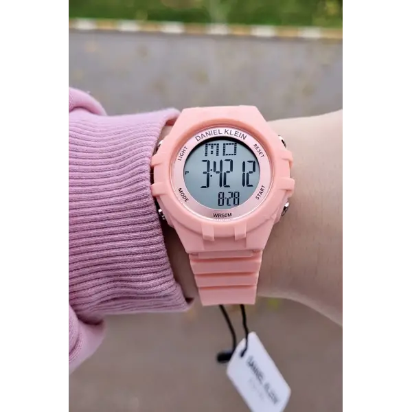 Daniel Klein DKISTE937 Pembe Renk 7 Farklı Işıklı, Alarmlı, Kronometreli Kız Çocuk Kol Saati