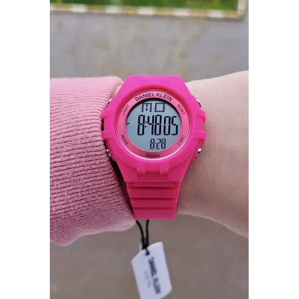 Daniel Klein DKISTE938 Fuşya Renk 7 Farklı Işıklı, Alarmlı, Kronometreli Kız Çocuk Kol Saati (5-12 Yaş)