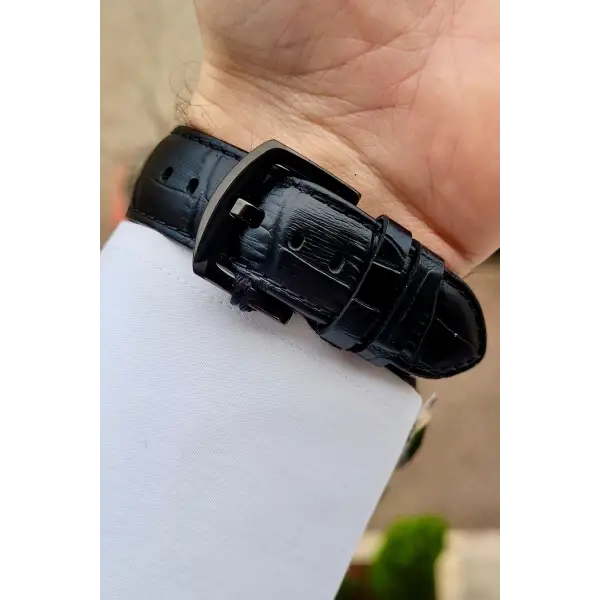 Ferrucci FCISTE253 Göstergeleri Rose Kordonu Siyah Renk Fonksiyonlu Erkek Kol Saati