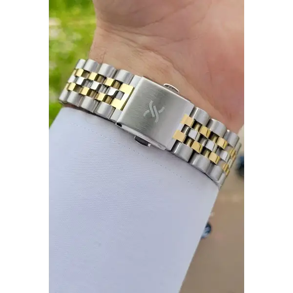 Daniel Klein DKISTE1127 Kadranı Yeşil Kordonu Gold Gümüş Renk Hediye Paketli Erkek Kol Saati