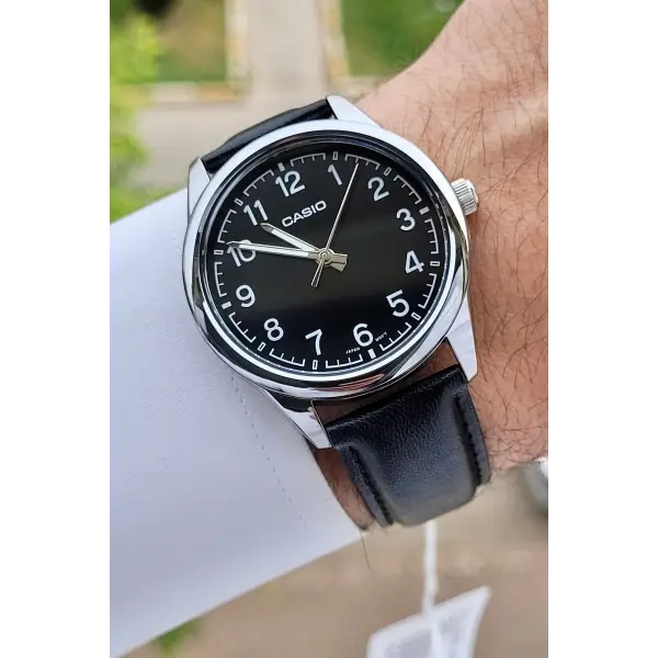 Casio CSISTE12 Kasası Gümüş Kordonu Siyah Renk Hediye Paketli Erkek Kol Saati