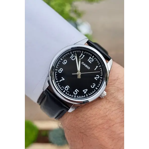 Casio CSISTE12 Kasası Gümüş Kordonu Siyah Renk Hediye Paketli Erkek Kol Saati