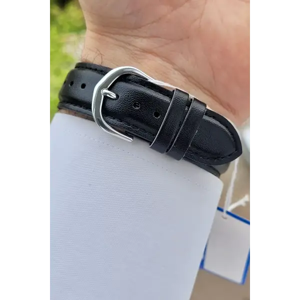 Casio CSISTE12 Kasası Gümüş Kordonu Siyah Renk Hediye Paketli Erkek Kol Saati