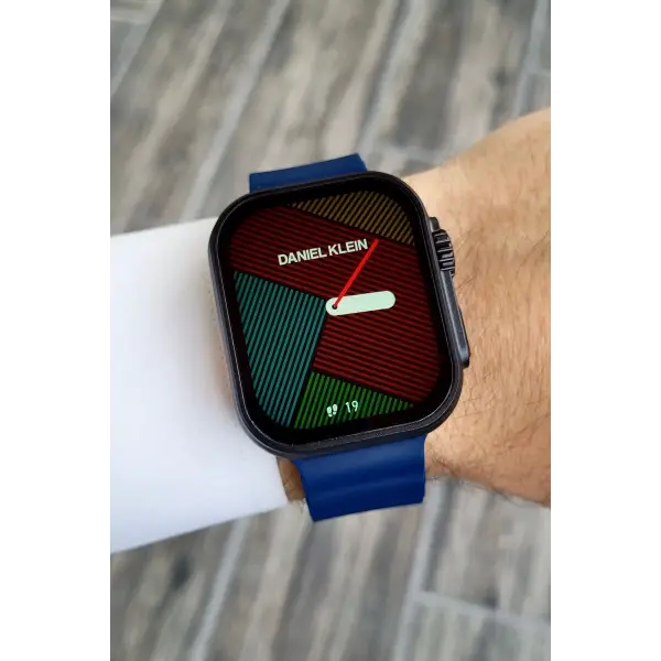 Daniel Klein DKISTE1162 Android/ios Uyumlu Arama Özellikli Lacivert Renk Kordonlu Akıllı Kol Saati