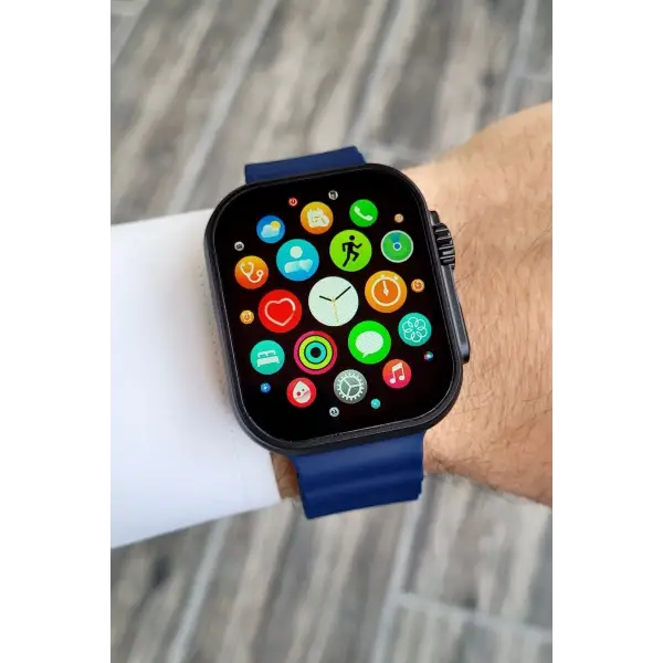 Daniel Klein DKISTE1162 Android/ios Uyumlu Arama Özellikli Lacivert Renk Kordonlu Akıllı Kol Saati