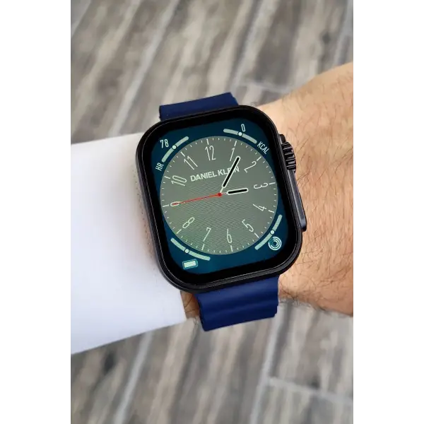 Daniel Klein DKISTE1162 Android/ios Uyumlu Arama Özellikli Lacivert Renk Kordonlu Akıllı Kol Saati