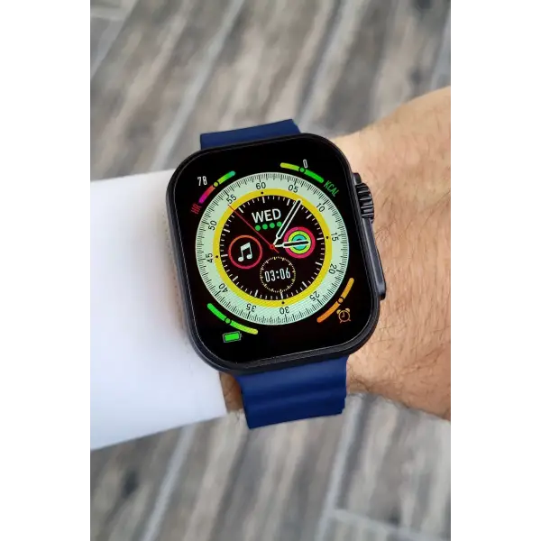 Daniel Klein DKISTE1162 Android/ios Uyumlu Arama Özellikli Lacivert Renk Kordonlu Akıllı Kol Saati