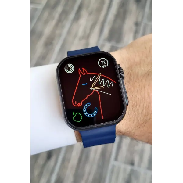 Daniel Klein DKISTE1162 Android/ios Uyumlu Arama Özellikli Lacivert Renk Kordonlu Akıllı Kol Saati