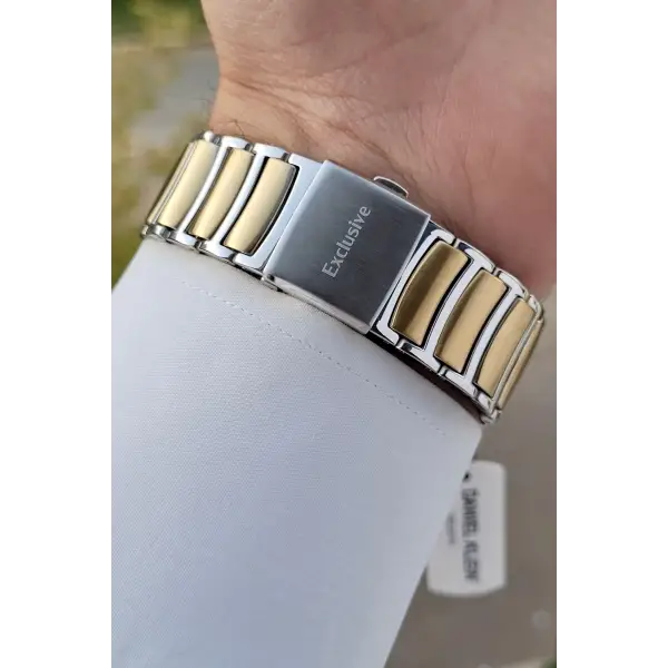 Daniel Klein DKISTE1237 Kadranı Yeşil Gold Gümüş Renk İç Göstergeleri Aktif Hediye Paketli Erkek Kol Saati