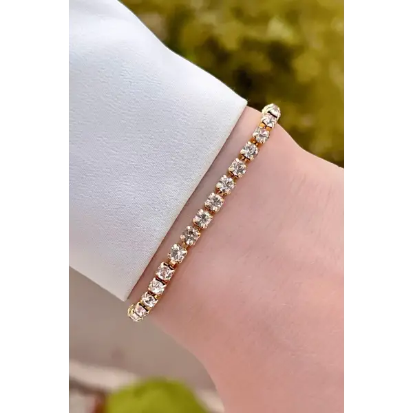 Gold Renk Su Yolu Hediye Paketli Bileklik