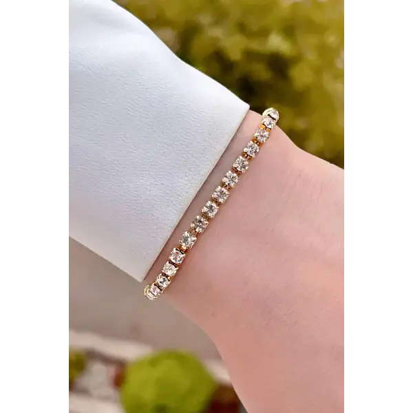 Gold Renk Su Yolu Hediye Paketli Bileklik