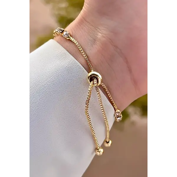 Gold Renk Su Yolu Hediye Paketli Bileklik