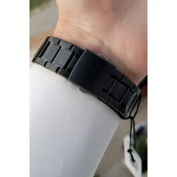 Ferrucci FCISTE295 Kasası Gümüş Kordonu Siyah Renk İç Göstergeleri Aktif Hediye Paketli Erkek Kol Saati