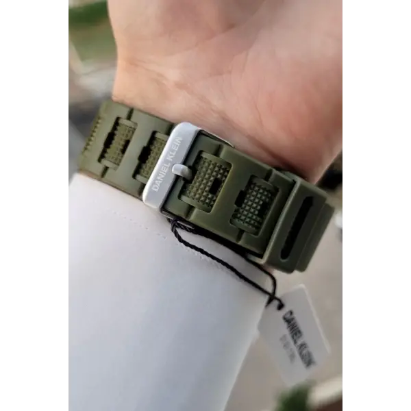 Daniel Klein DKISTE1345 Haki Renk Analog Dijital Hediye Paketli Erkek Kol Saati