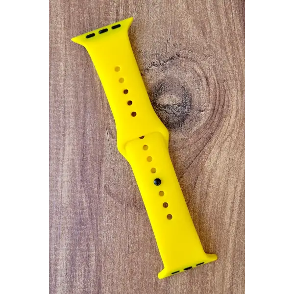 Sarı Renk Watch Uyumlu A Kalite 42mm 44mm 45mm 49mm 1/2/3/4/5/6/se/7/8/Ultra Akıllı Saat Kordonu