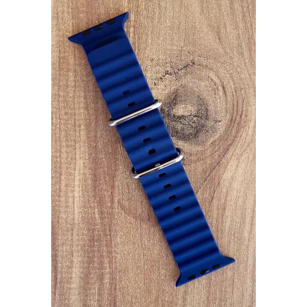 Lacivert Renk Watch Uyumlu A Kalite 42mm 44mm 45mm 49mm 1/2/3/4/5/6/se/7/8/Ultra Akıllı Saat Kordonu