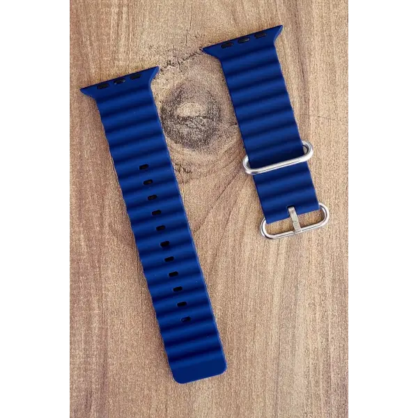 Lacivert Renk Watch Uyumlu A Kalite 42mm 44mm 45mm 49mm 1/2/3/4/5/6/se/7/8/Ultra Akıllı Saat Kordonu