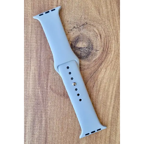 Gri Renk Watch Uyumlu A Kalite 42mm 44mm 45mm 49mm 1/2/3/4/5/6/se/7/8/Ultra Akıllı Saat Kordonu